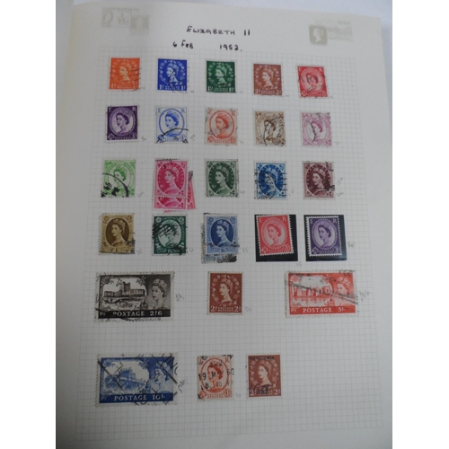 204 - Red Tower stamp album with GB used & unused QV to QEII (Qty)