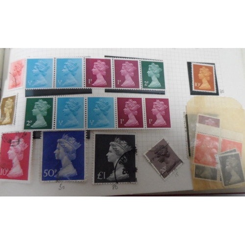 204 - Red Tower stamp album with GB used & unused QV to QEII (Qty)