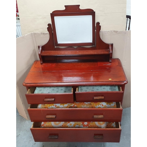 545 - Antique Mahogany dressing table,

105 cm long x 47 cm deep