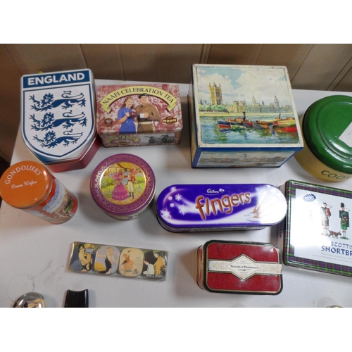 141 - Good collection of metal tins (Qty)