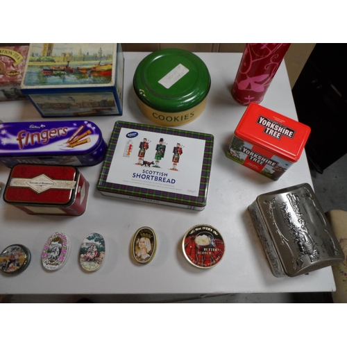 141 - Good collection of metal tins (Qty)