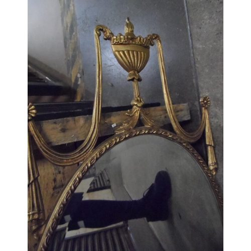 488 - Large ornate mirror in the French classical style,