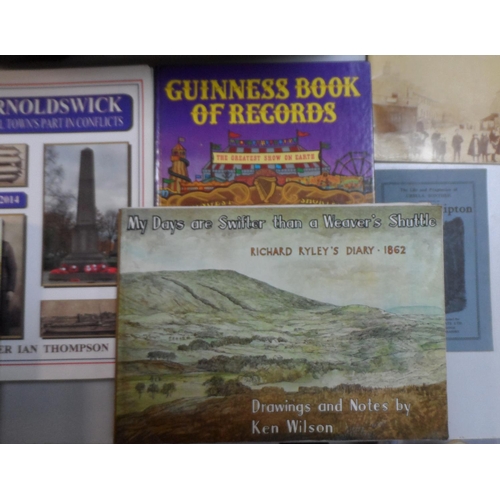 181 - Pendle & district books of interest together with 3 Guinness book of records (Qty)