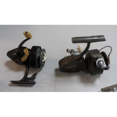 397 - Five fishing reels including a vintage Polar example (5)