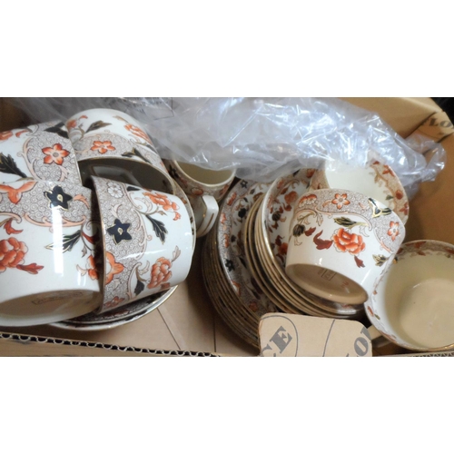 323 - Poonah china tea set (#88386) together with other matched plates etc (Qty)