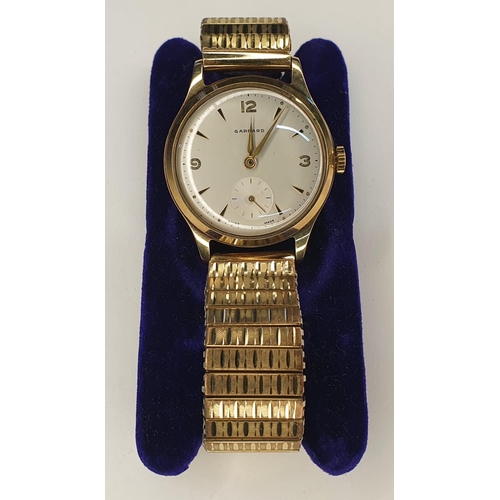 73 - Garrards vintage 9ct gold cased gents wristwatch with extendable strap

Engraved to back