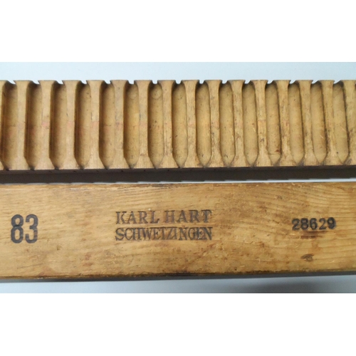 161 - Karl Hart Schwetzingen wooden 2-part cigar maker