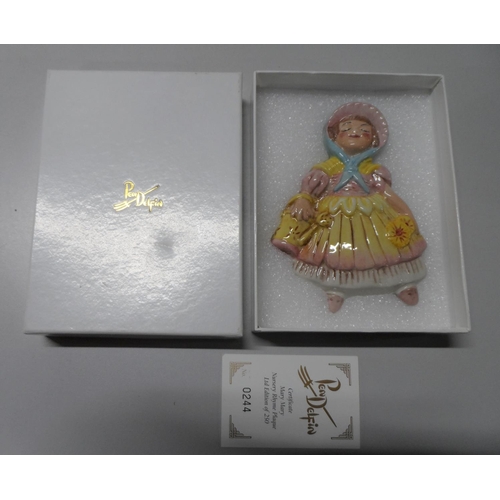 318 - Rare PENDELFIN boxed, limited edition ceramic wall plaque 