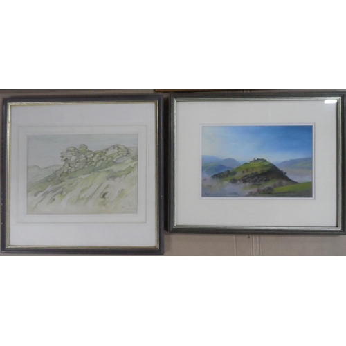 663 - Six framed 20thC landscape watercolours by differing artists, all framed (6)