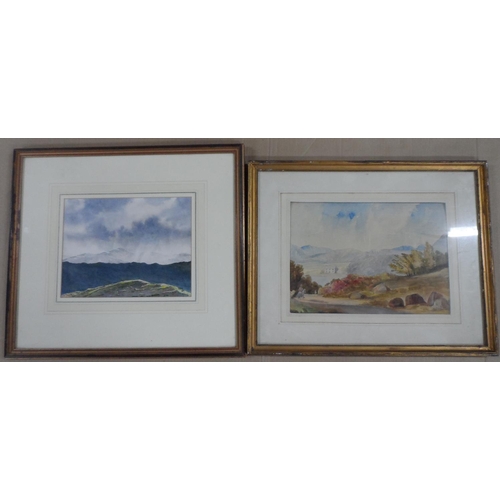 663 - Six framed 20thC landscape watercolours by differing artists, all framed (6)