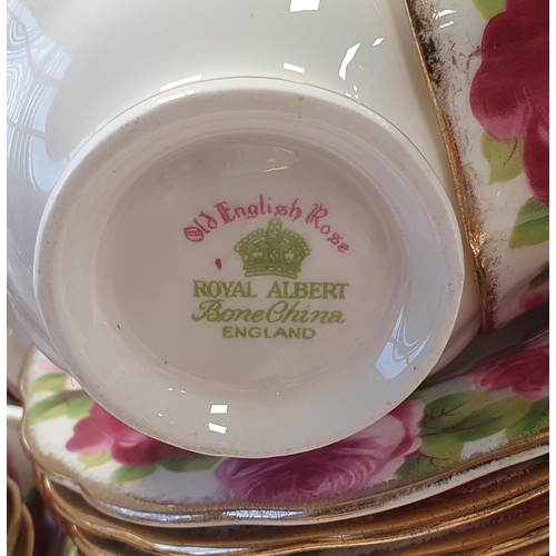 277 - Royal Albert olde English rose tea-set, (Qty)