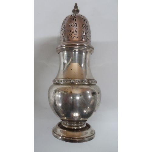 7 - Birmingham 1960 silver sugar shaker,

163 grams