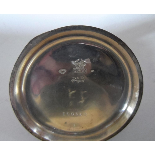 94 - German silver antique pocket watch