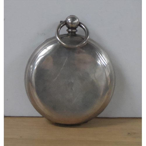 83 - Monks Bros of Bolton, silver antique pocket watch