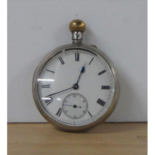 84 - Unmarked antique silver pocket watch