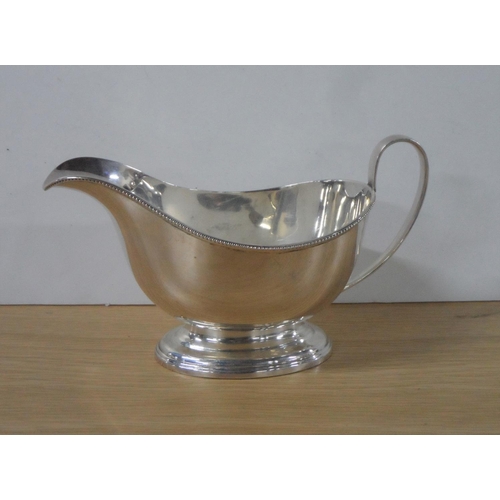 9 - Birmingham 1946 silver sauce boat,

184 grams