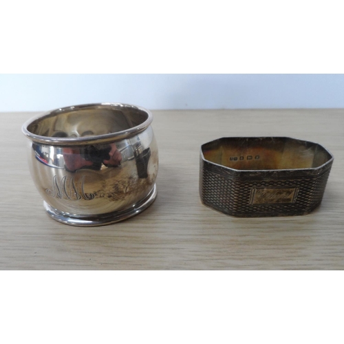 18 - Four various old silver napkins (4),

56 grams