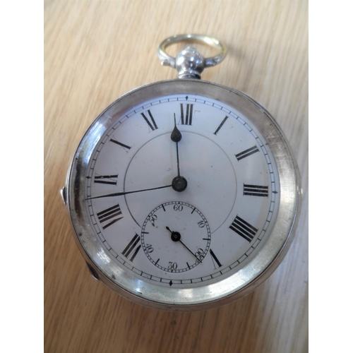 106 - Unmarked antique silver pocket watch