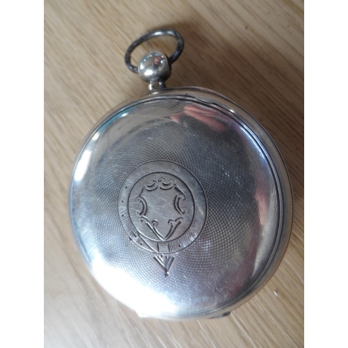 90 - Waltham, USA, silver pocket watch