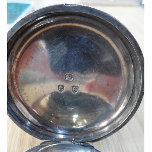 91 - Unmarked, antique silver pocket watch