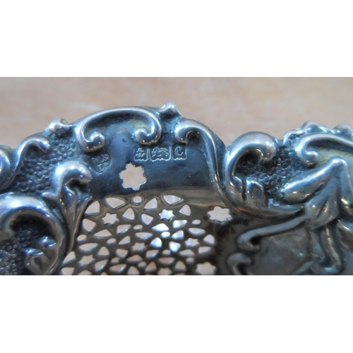 24 - Pair of Birmingham 1904 silver bon bon dishes,

55 grams