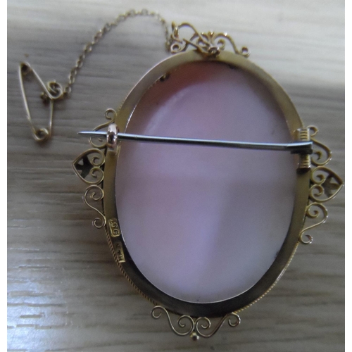 81 - Superb Edwardian cameo set on 9ct gold mount