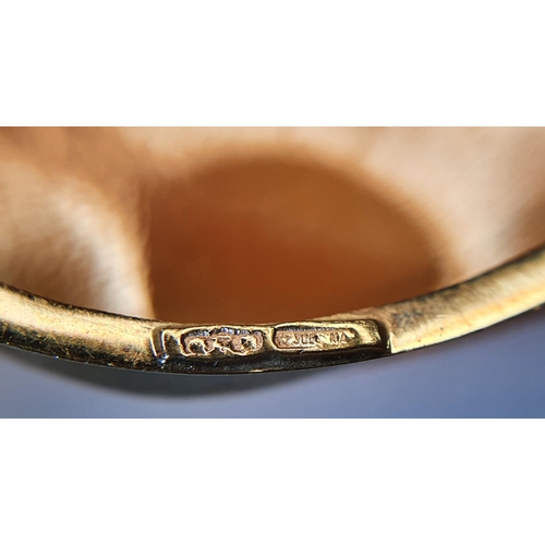 61 - Large oval Edwardian cameo brooch in gold setting,

Please note - the gold stamp is indistinct