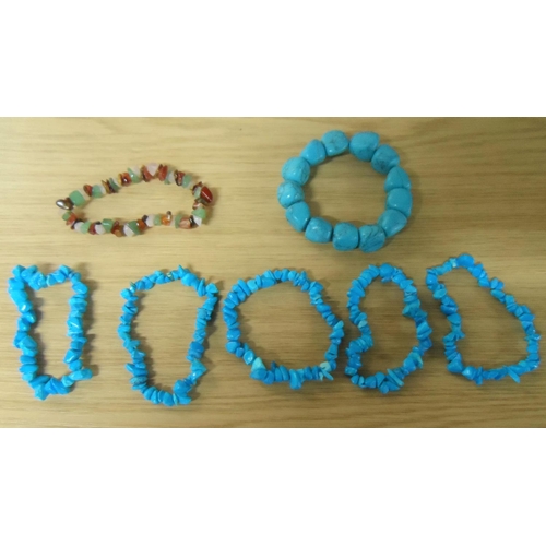 48 - Two trays of good quality costume jewellery including large quantity of metal necklaces and turqoise... 