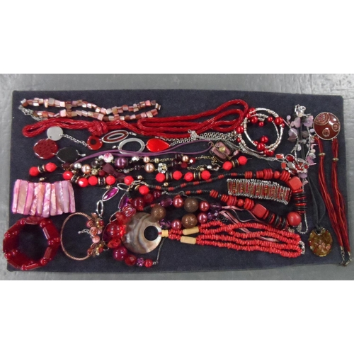 Two trays of good quality costume jewellery including large quantity of