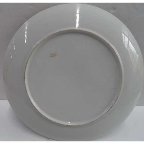 151 - Unmarked Chinese porcelain plate with fine quality decoration depicted as Pheasants in foliage,

26 ... 