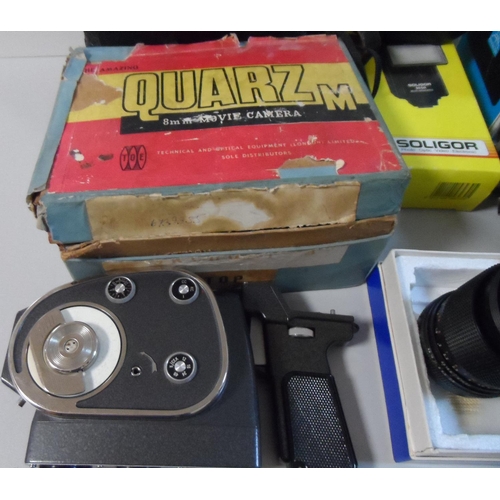 168 - Box of vintage cameras and recorders (Qty)