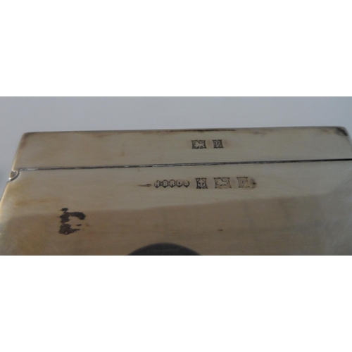 29 - Birmingham 1970 silver covered cigarette box