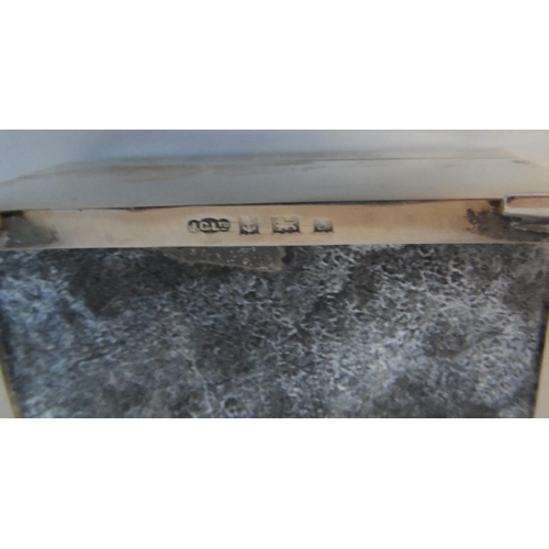 30 - Birmingham Edwardian silver covered cigarette box