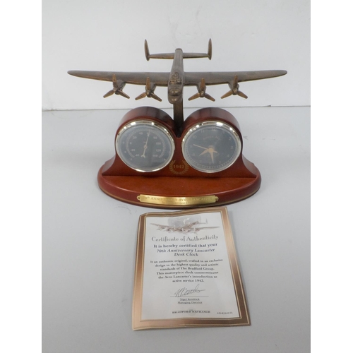 112 - 70th Anniversary clock commemorating Avro Lancasters introduction into service in the RAF in 1942