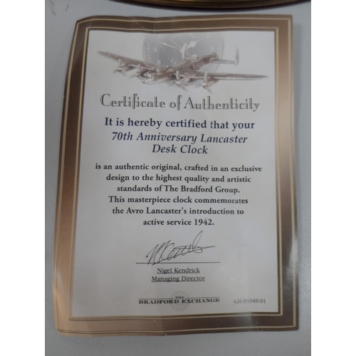 112 - 70th Anniversary clock commemorating Avro Lancasters introduction into service in the RAF in 1942