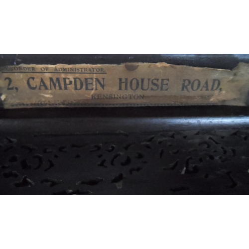 144 - Chinese extensively carved hardwood stand, circa 1900,

36 x 30 cm by 27cm high