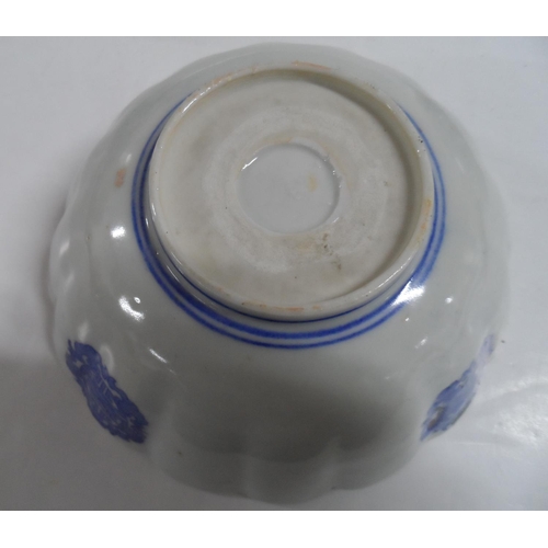 158 - Three old Oriental, unmarked bowls including a finely decorated floral example (3)