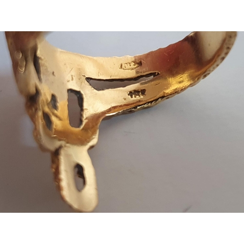 57 - Stunning 18ct yellow gold Scandinavian modernist ring,

5.6 grams              size M