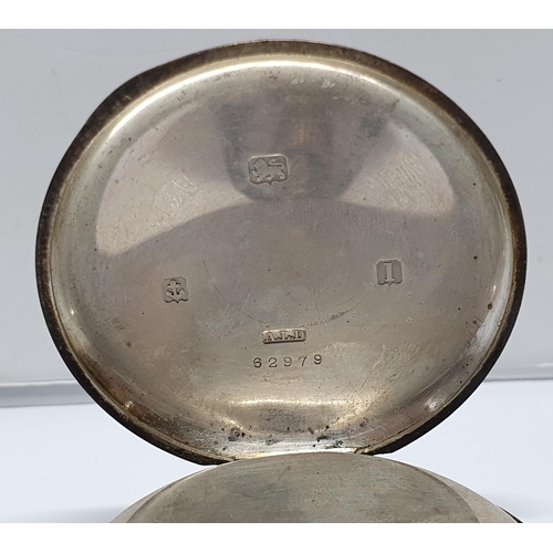 102 - Birmingham 1910 silver pocket watch