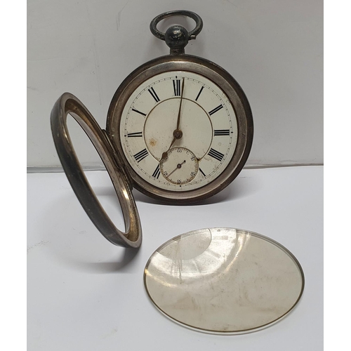 103 - Victorian silver pocket watch, Birmingham 1897,

154 grams gross