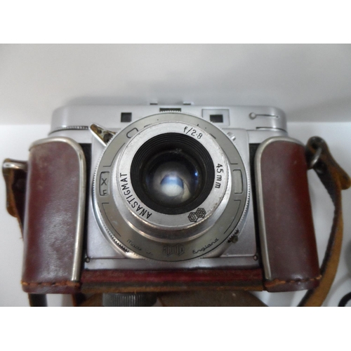 83 - British Army 1917 Verners mark VIII compass together with 3 cameras (4)