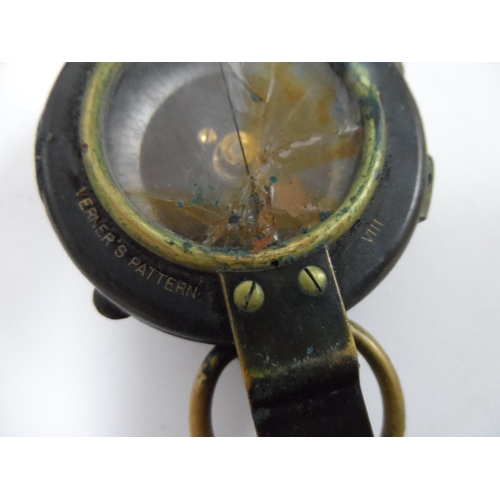 83 - British Army 1917 Verners mark VIII compass together with 3 cameras (4)