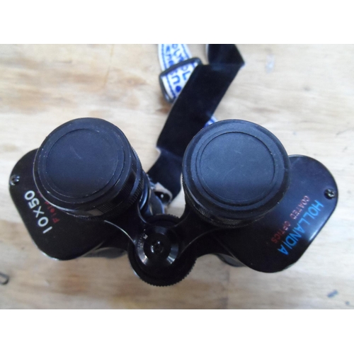 133 - Cased Hollandia 10 x 50 binoculars