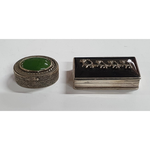 27 - Two enamelled silver pill boxes (2)

62 grams
