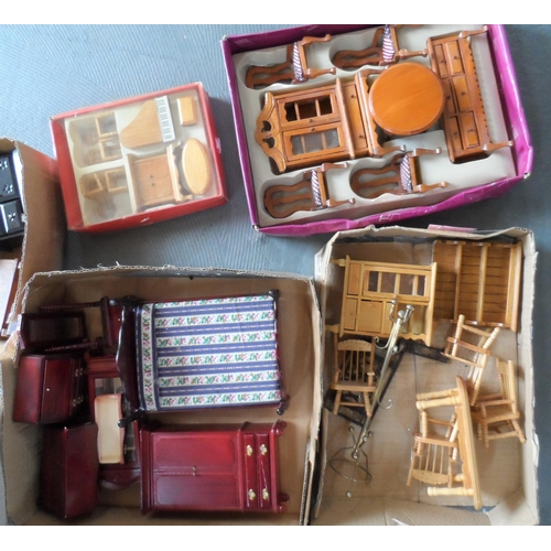 98 - Two boxes full of new, still packaged, dolls furniture (Qty)