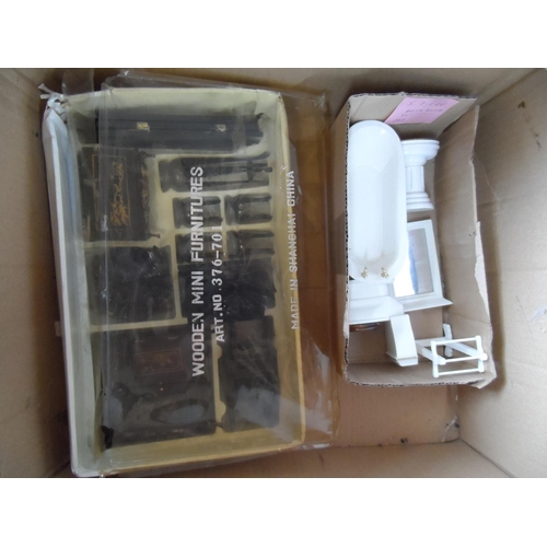 98 - Two boxes full of new, still packaged, dolls furniture (Qty)