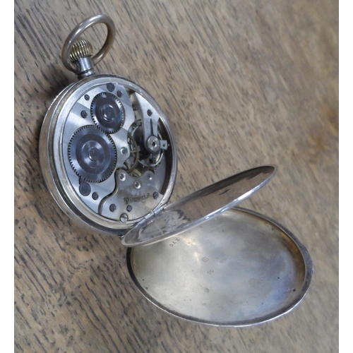 61 - Antique unmarked silver pocket watch