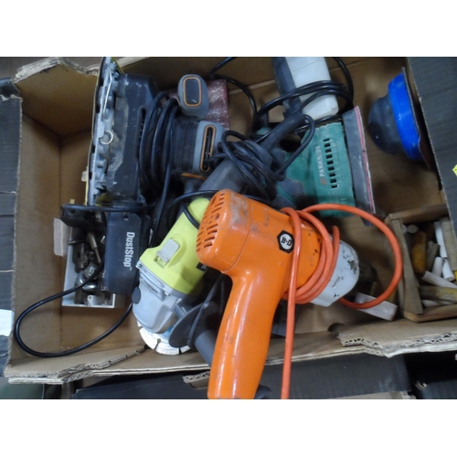 616 - Four boxes of various tools including electrical examples (Qty)