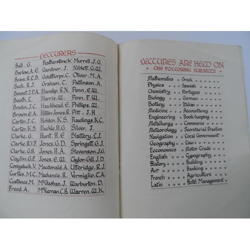 85 - WWII Stalag Luft VI education booklet, part printed, part hand-written