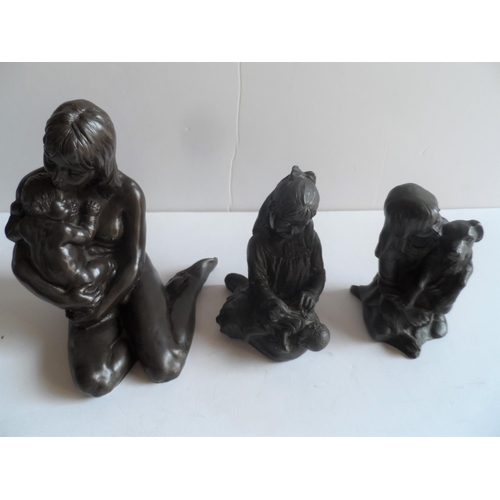 102 - Three Heredities resin sculptures (3),

Largest is 17 cm tall